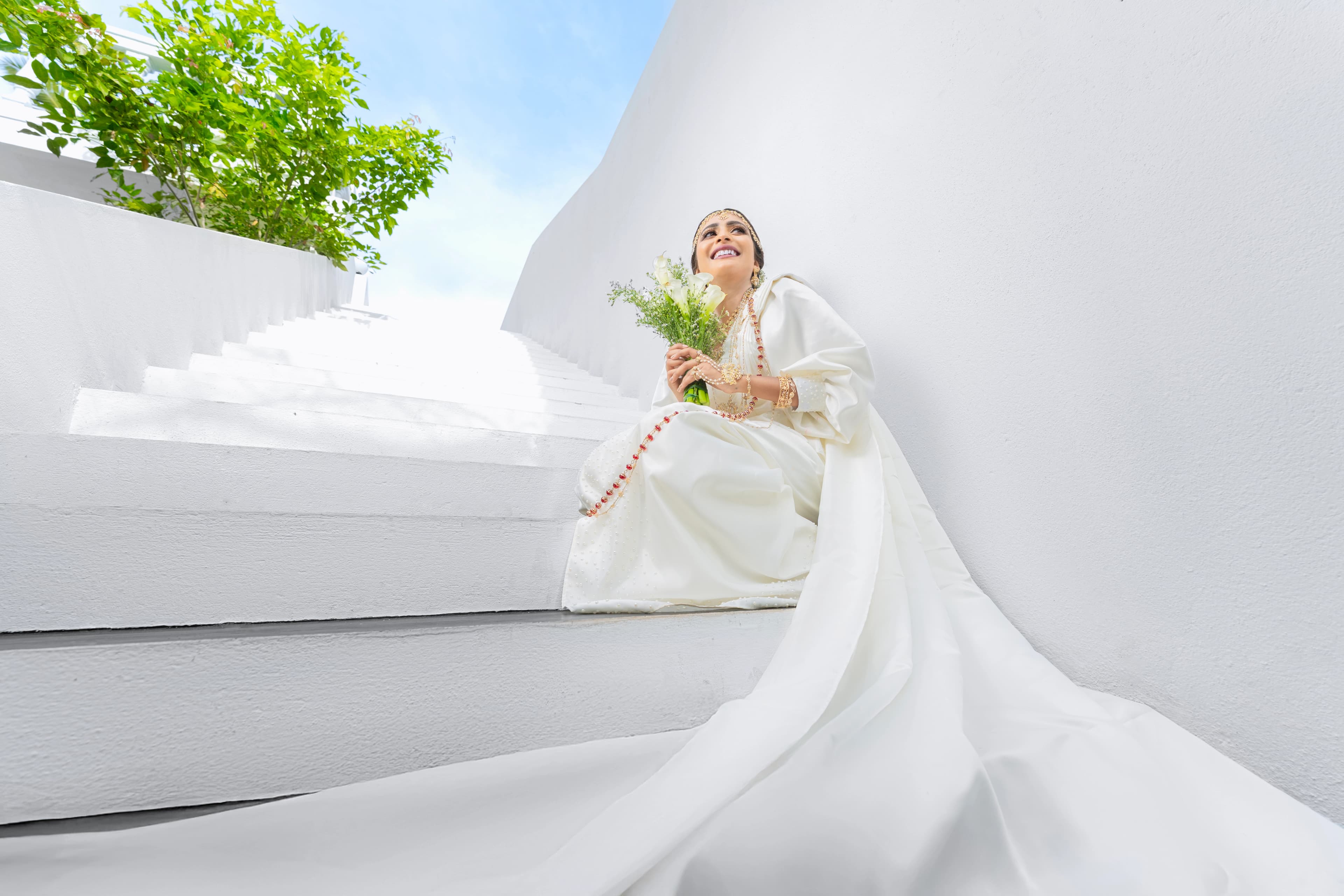 Groom and bride-to-be robe shoot